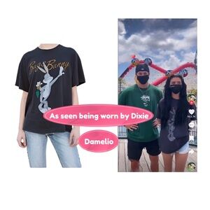 Brandy Melville Bugs Bunny Tee ASO Dixie Damelio & Kenzie Ziegler